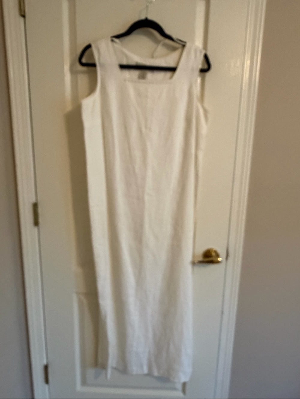 Norton McNaughton White Sleeveless Maxi Dress